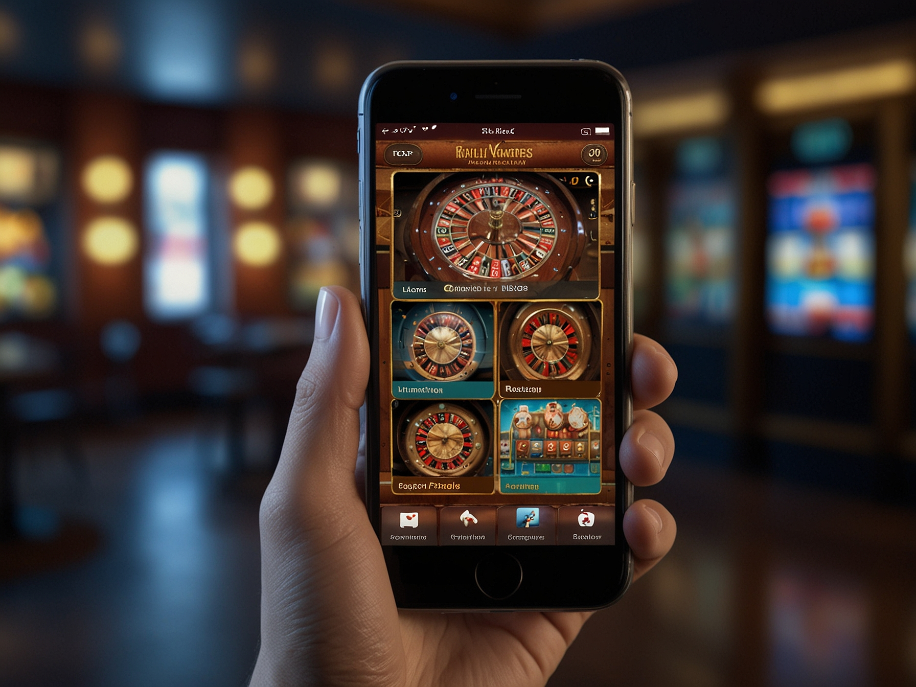 Khm777 mobile website on a smartphone